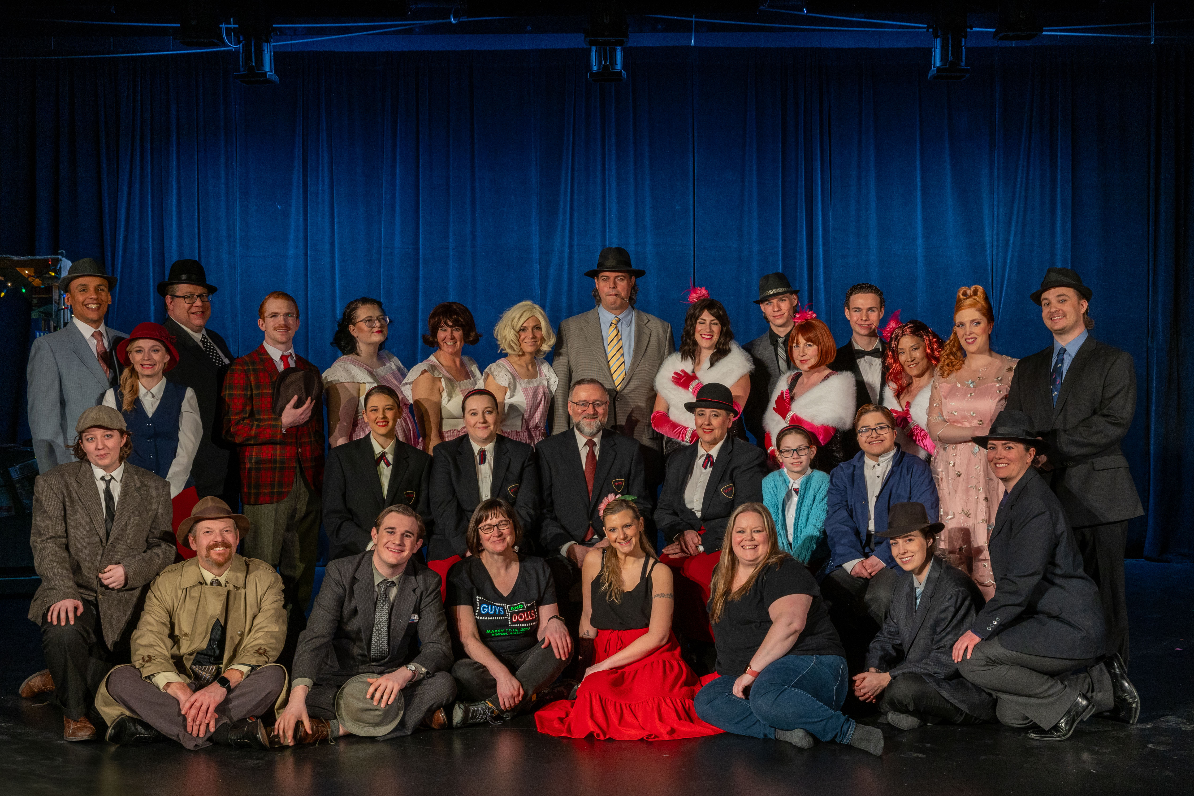 Break A Leg Theatre Group celebrating after a performance