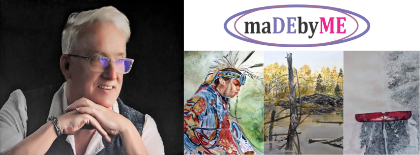 Watercolour artist Don Engerdahl painting a landscape